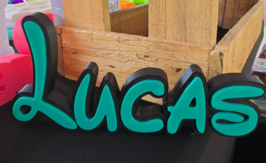3D Printed Name Sign – Custom Nursery Wall Decor | Kids Room Name Plaque | Custom Gift