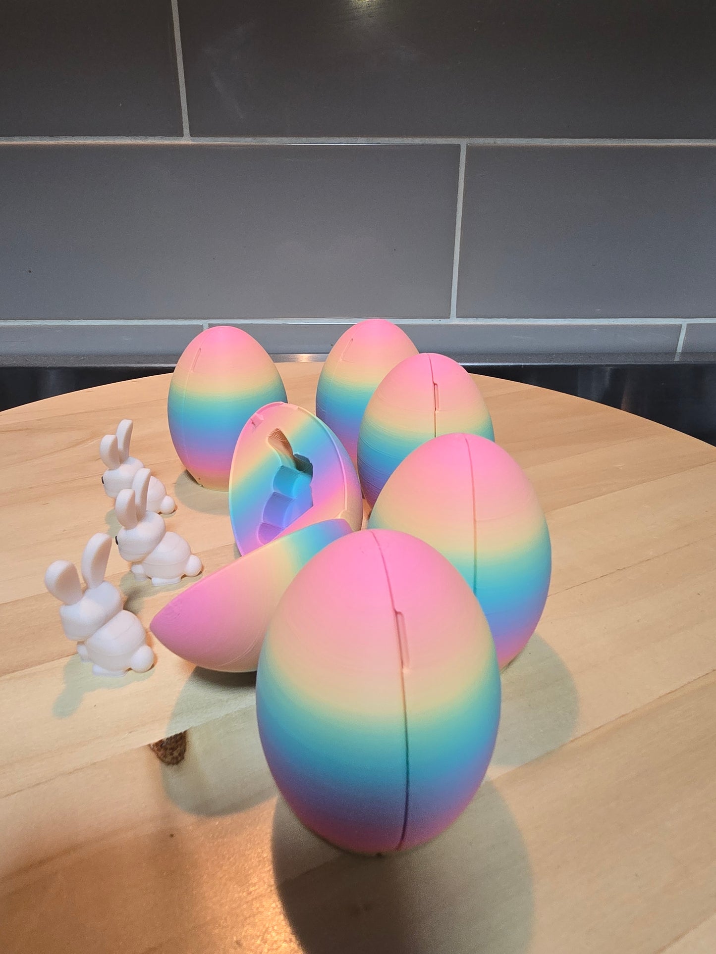 🐰 Candy Coloured Surprise Egg with Bunny Inside