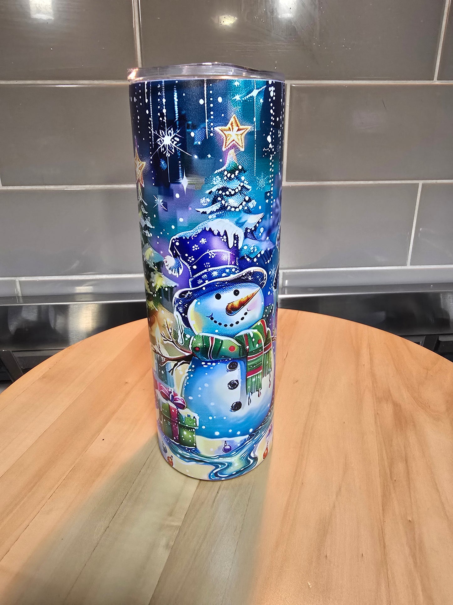 Frosty Starry Night 20 oz tumbler