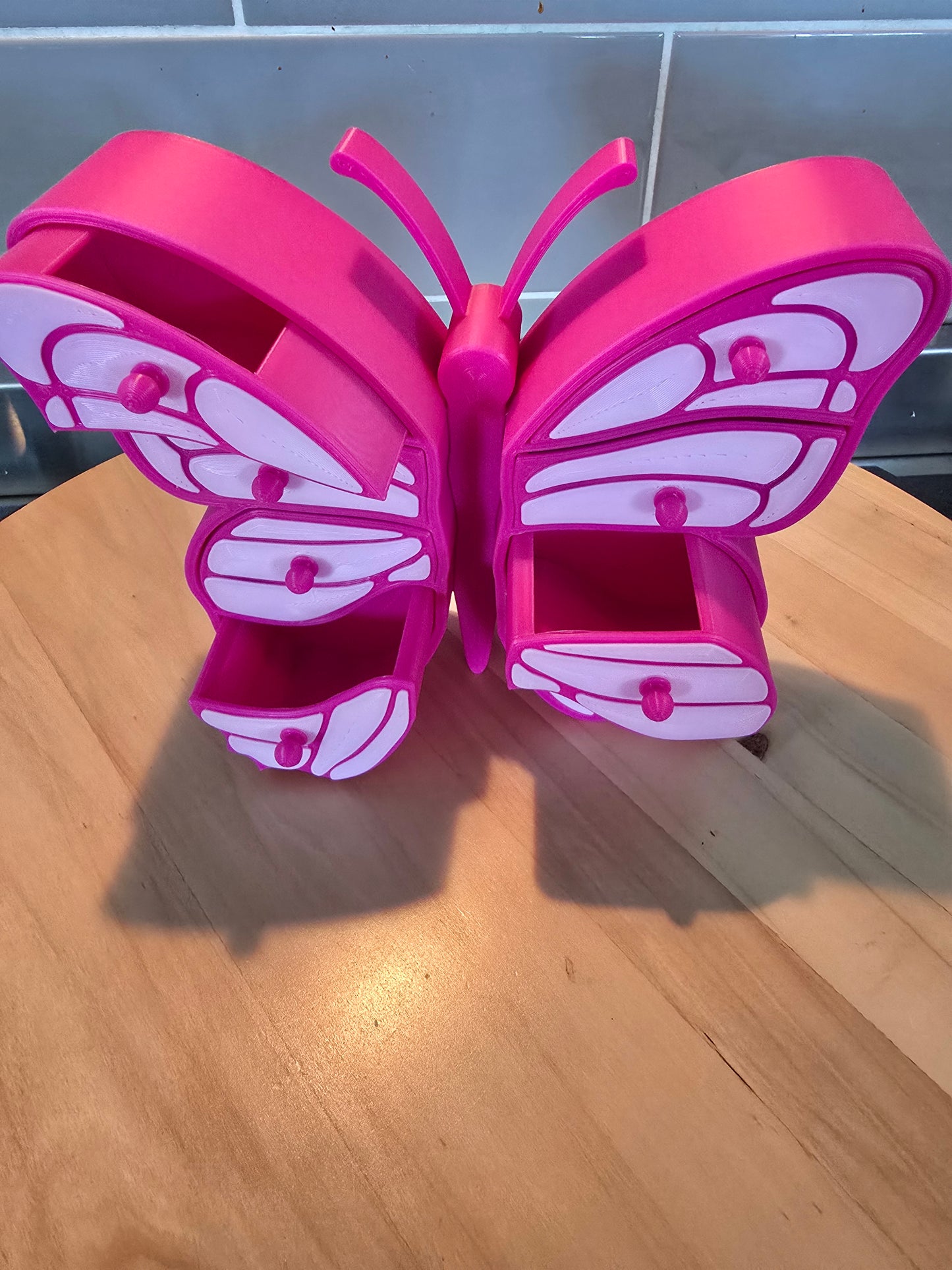 ✨ 3D Printed Butterfly Jewellery Box with Wing Drawers ✨