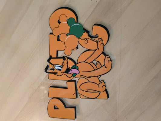 Pluto Dog Decal