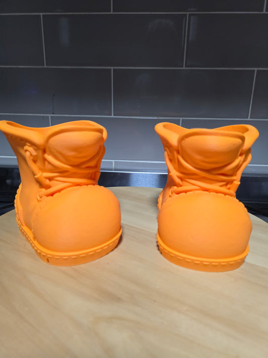 3D Printed Boot Planter | Unique Indoor Plant Pot with Drainage