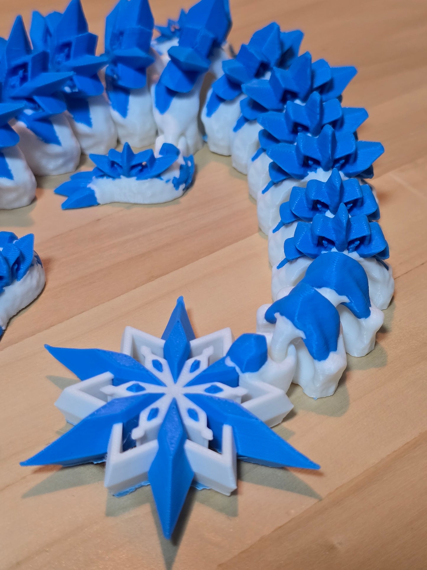 🐉3D printed articulated Icicle dragon