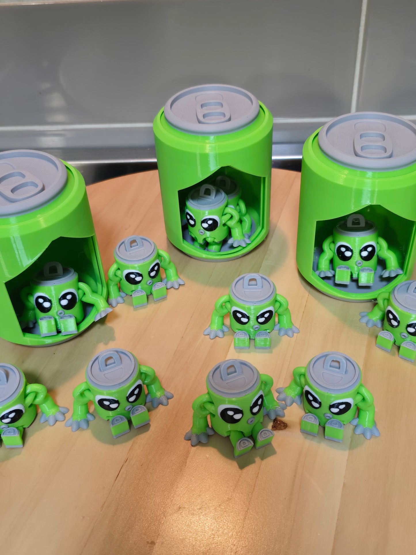 🥤 3D Printed Soda Can Set – Dragon or Monster Edition