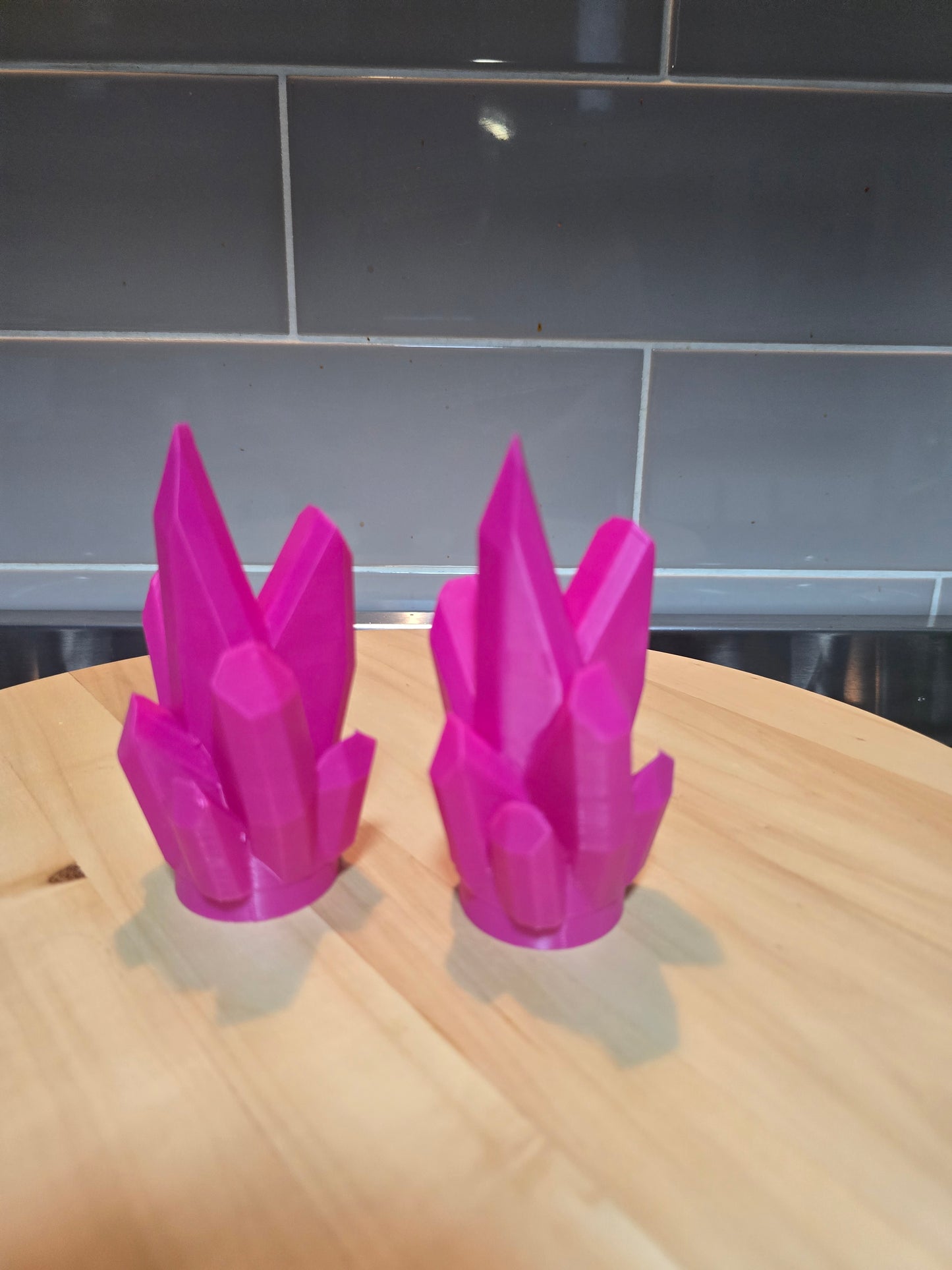 3D Printed Crystal Cluster Tealight Candle Holder
