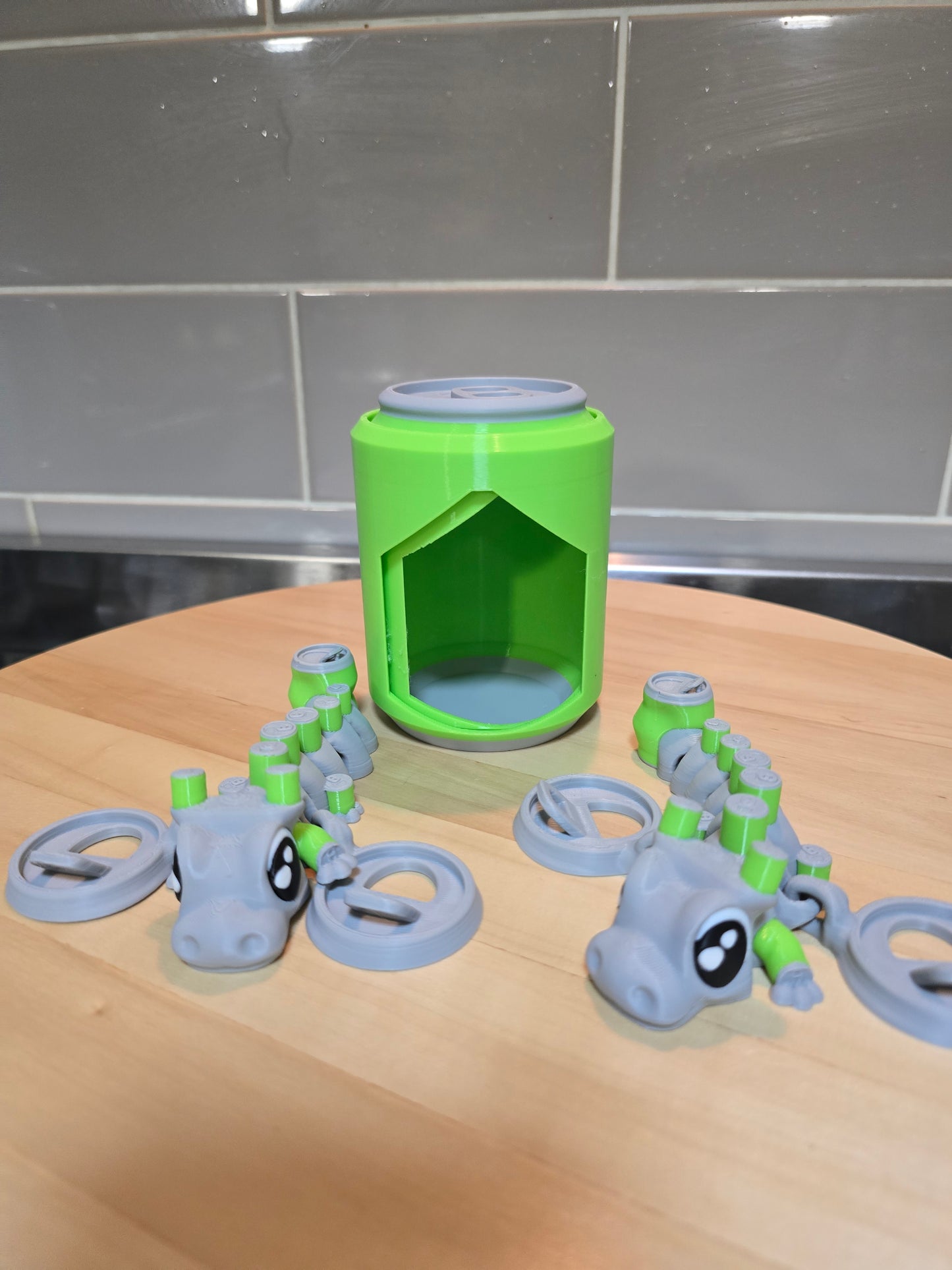 🥤 3D Printed Soda Can Set – Dragon or Monster Edition