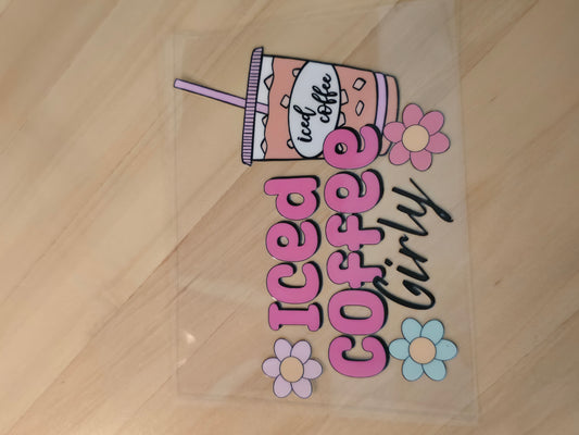 Iced Coffee Girly Decal