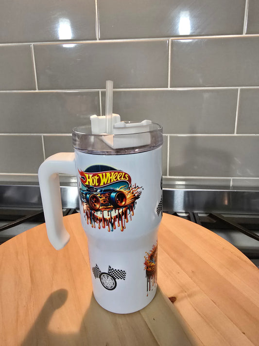 20oz dupe - White Hot Wheels