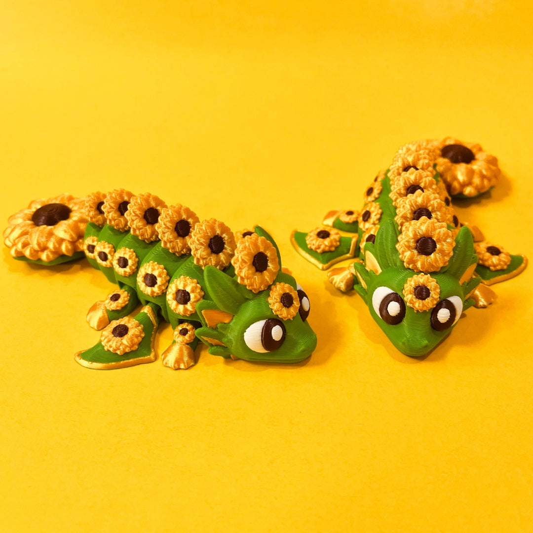3D Printed Sunflower 🌻 Dragon and Egg combo