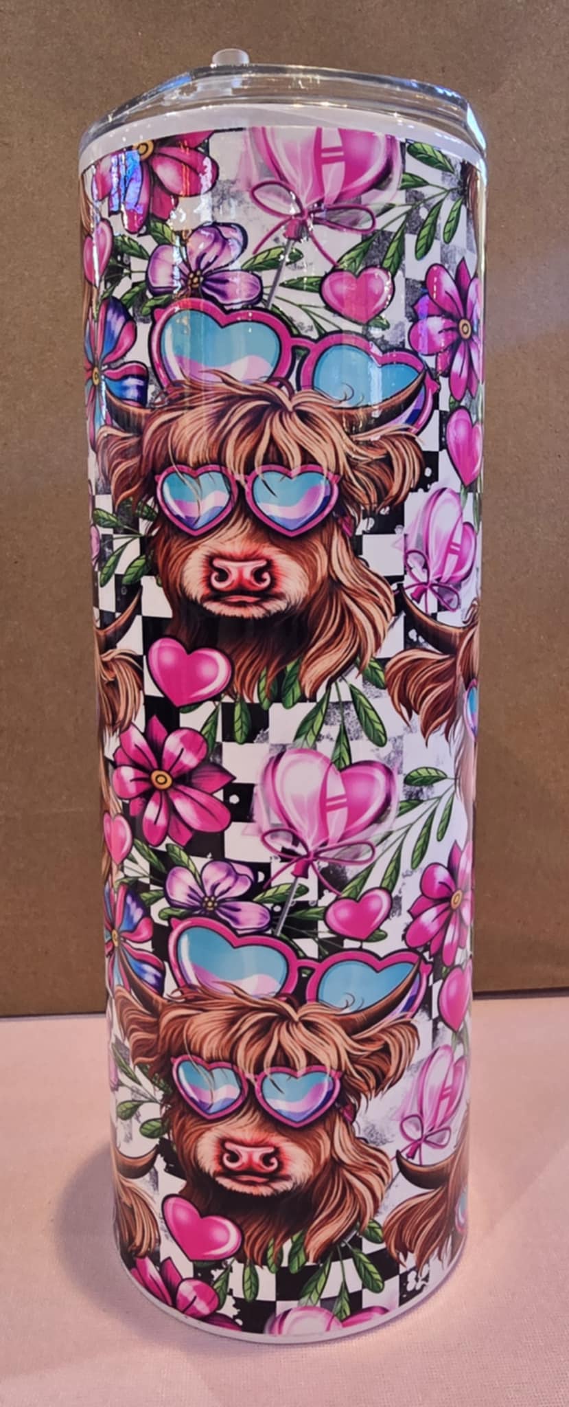 Rainbow Cow 20oz Tumbler