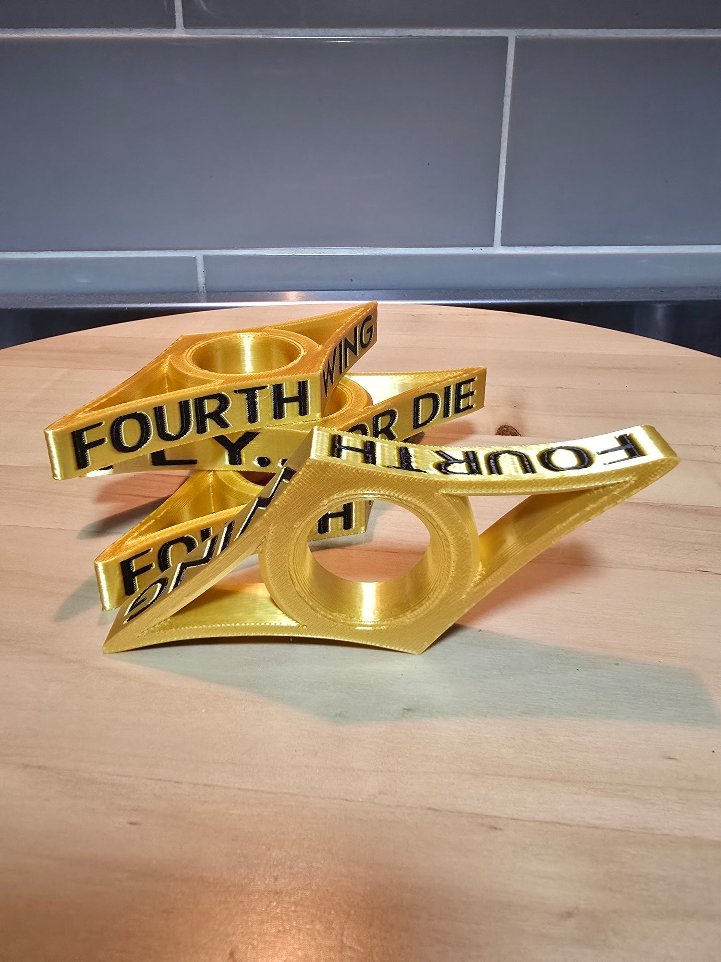 📖 3D Printed Page Holder - Fourth wing inspired