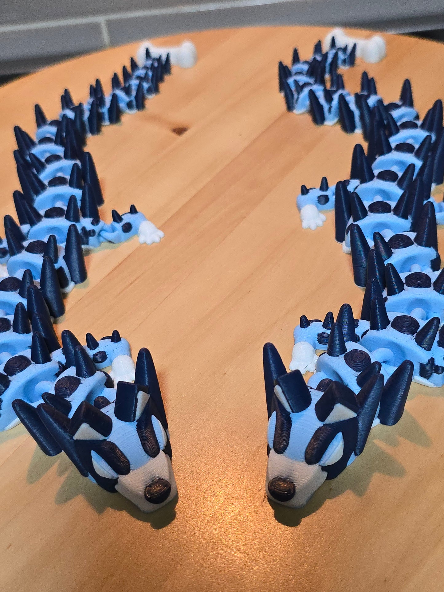 🐉 Bluey-Themed 3D Printed Dragon – Articulated Flexi Dragon Inspired by Australia’s Favourite Pup