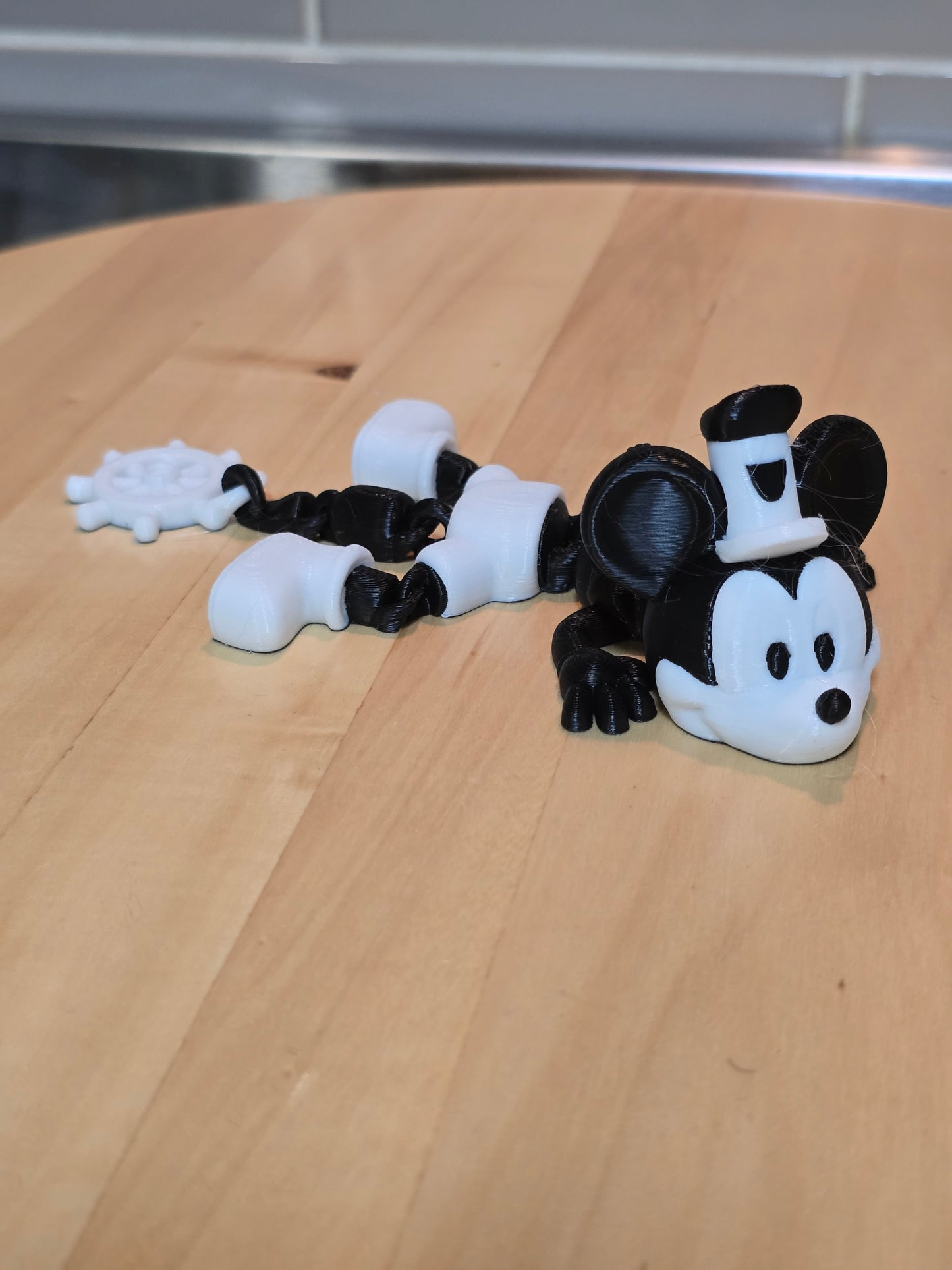 🐉 1920’s Mouse-Themed Steamboat Dragon – 3D Printed Collectible - Mini