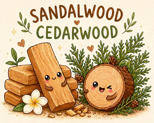 Sandalwood and Cedarwood - wax melts