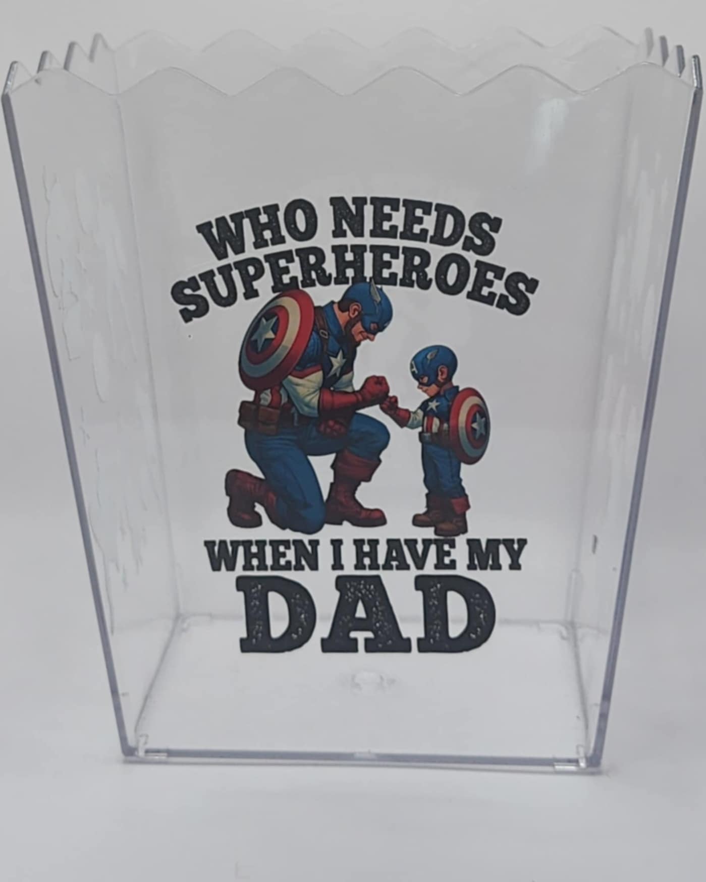 Superhero Dad  Popcorn / Snack Bucket